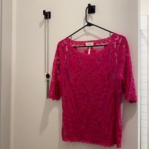 Medium Laundry by Shelli Segal 3/4 Sleeve Shirt 💗